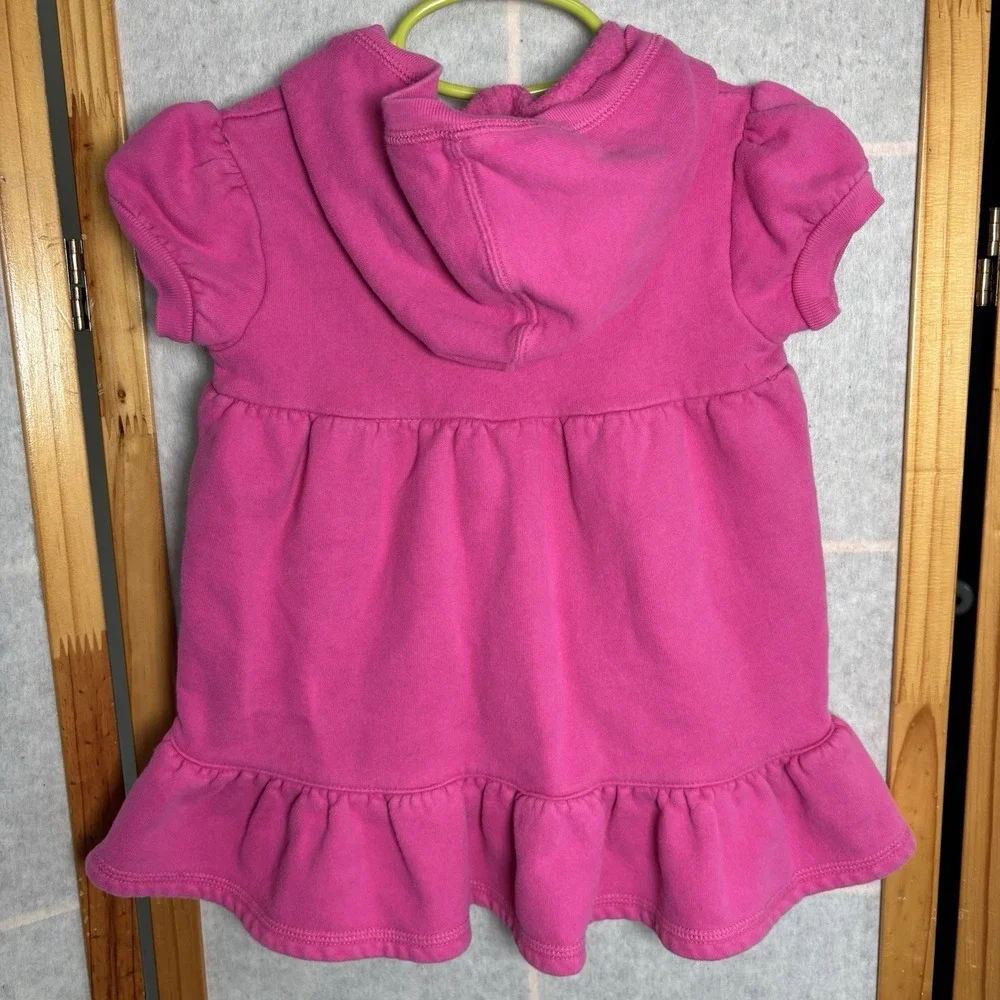 Vintage Ralph‎ Lauren Girls Size 12 Months Pink Hooded Dress